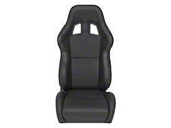 Corbeau A4 Racing Seats with Inflatable Lumbar; Black Leather; Pair (Universal; Some Adaptation May Be Required)
