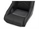 Corbeau DFX Performance Seats with Double Locking Seat Brackets; Black Vinyl/Cloth/White Piping (99-04 Mustang)