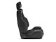 Corbeau GTS II Reclining Seats with Double Locking Seat Brackets; Black Leather/Suede (99-04 Mustang)