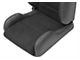 Corbeau GTS II Reclining Seats with Double Locking Seat Brackets; Black Suede (15-23 Mustang)
