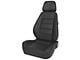 Corbeau Sport Reclining Seats with Double Locking Seat Brackets; Black Leather (05-09 Mustang)