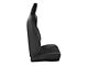 Corbeau Trailcat Reclining Seats; Black Vinyl/Gray HD Vinyl; Pair (Universal; Some Adaptation May Be Required)