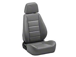 Corbeau Sport Reclining Seats; Gray Vinyl; Pair (Universal; Some Adaptation May Be Required)