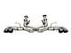 Corsa Performance Track Series Cat-Back Exhaust with Black Tips (20-24 6.2L Corvette C8 w/o NPP Dual Mode Exhaust)