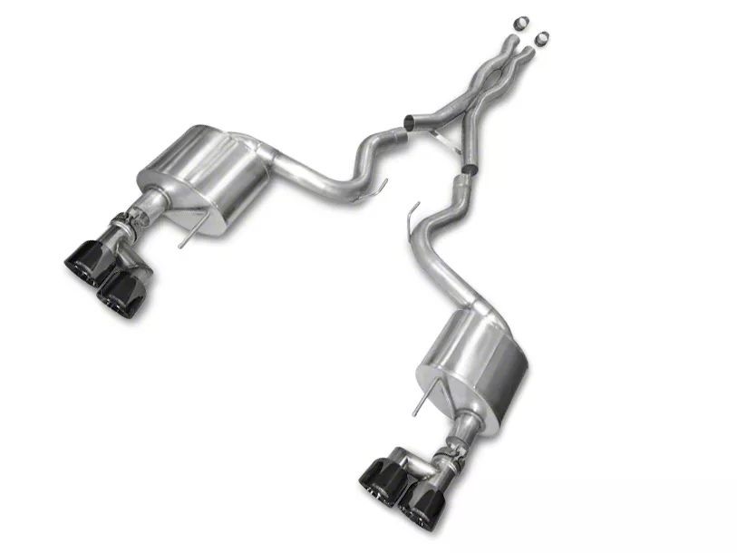 Corsa Performance Xtreme Cat-Back Exhaust with Black Quad Tips