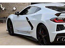 1VM Wingless Side Skirts; Carbon Flash Metallic (20-25 Corvette C8 Stingray)