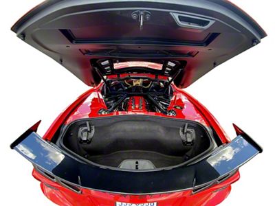 3-Piece Engine Bay Fender Covers; Red Mist (20-24 Corvette C8 Coupe)