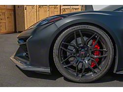 3-Piece Front Chin Splitter; Carbon Fiber (23-24 Corvette C8 Z06)