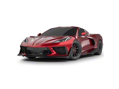 5VM Style Aero Package; Gloss Black (20-25 Corvette C8 Stingray)