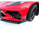 5VM Style Front Splitter with Winglets; Arctic White (20-25 Corvette C8)