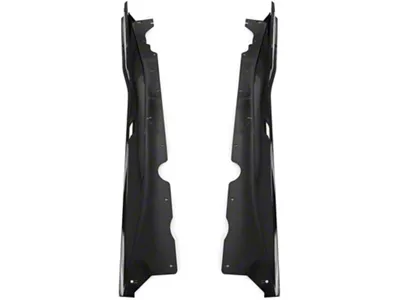 5VM Style Side Skirts; Gloss Black (20-25 Corvette C8 Stingray)