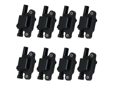 8-Piece Ignition Coil Set; Square Style (14-19 Corvette C7)