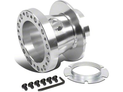 Aluminum Steel Wheel Hub Adapter; Silver (97-05 Corvette C4 & C5)