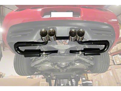 Axle-Back Exhaust System with Matte Black Tips (97-04 Corvette C5)