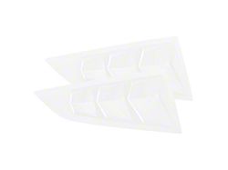 Bakkdraft Quarter Window Louvers; Arctic White (14-19 Corvette C7 Coupe)