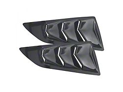 Bakkdraft Quarter Window Louvers; Shadow Gray (14-19 Corvette C7 Coupe)