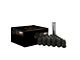 Black Acorn Spline Lug Nuts; M12x1.5; Set of 20 (97-19 Corvette C5, C6 & C7)