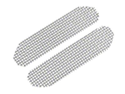 Brake Duct Screens; Stainless Steel (01-04 Corvette C5 Z06)