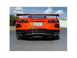 Bullet-PRT Axle-Back Exhaust System with Speedway Black Tips; AFM Valves Not Included (20-24 Corvette C8 Stingray)