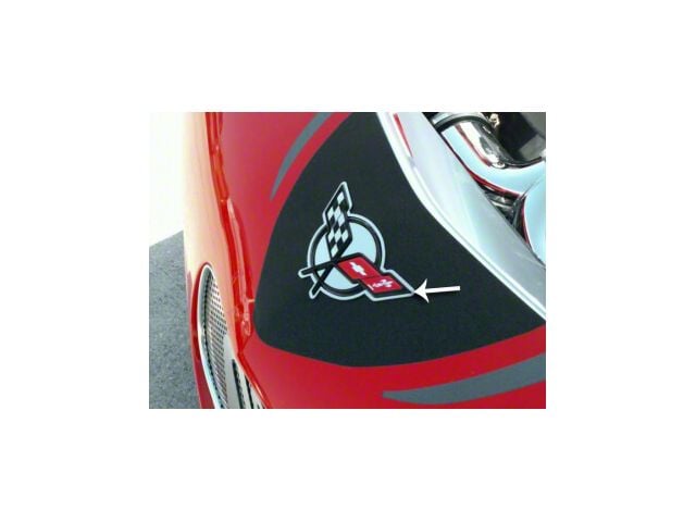 C5 Emblem Trim Rings; Front And Rear (97-04 Corvette C5)