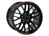 ZR1 Style Deep Dish Black Wheel; 19x10 (97-04 Corvette C5)