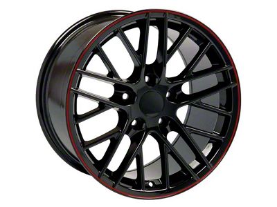 ZR1 Style Deep Dish Black Wheel; 19x10; 79mm Offset (97-04 Corvette C5)