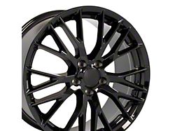 C7 Z06 Style Gloss Black Wheel; Rear Only; 20x10 (14-19 Corvette C7 Stingray)