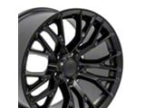 C7 Z06 Style Satin Black Wheel; Rear Only; 18x10.5; 56mm Offset (97-04 Corvette C5)