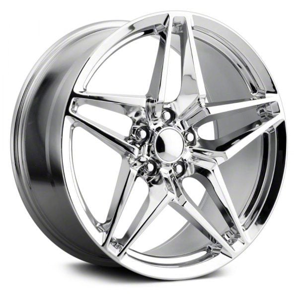 Corvette C7 Zr1 Replica Chrome Wheel Front Only 19x10 06 13 Corvette