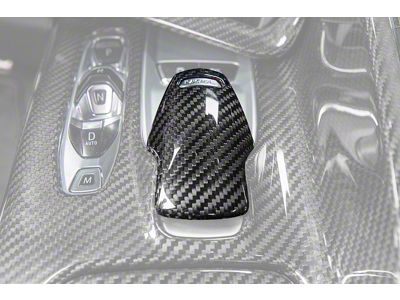 Center Console Switch Panel Cover; Carbon Fiber (20-24 Corvette C8)