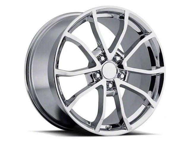 C6 Cup Replica Chrome Wheel; Rear Only; 19x12 (05-13 Corvette C6, Excluding ZR1)