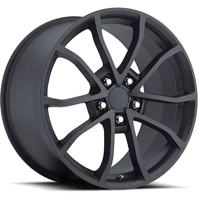 Corvette C Cup Replica Satin Black Wheel Rear Only X Corvette C Base Free Shipping