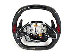 Custom Carbon Fiber Steering Wheel with LED Dash Display (20-24 Corvette C8)