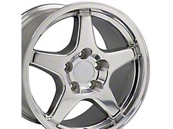 CV01 Polished Wheel; Front Only; 17x9.5 (97-04 Corvette C5)