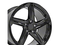 CV02C Replica Gloss Black Wheel; Rear Only; 19x10; 79mm Offset (14-19 Corvette C7 Stingray)