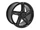 CV02C Satin Black Wheel; Rear Only; 19x10 (14-19 Corvette C7 Stingray w/o Z51 Package)