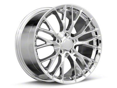 CV22 Chrome Wheel; Front Only; 17x9.5; 54mm Offset (97-04 Corvette C5)