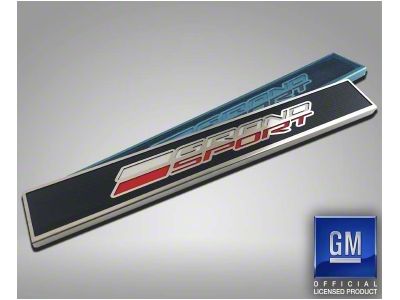 Door Sill Plates with Grand Sport Logo; Carbon Fiber with Stainless Trim (17-19 Corvette C7 Grand Sport)