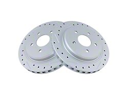 Drilled and Slotted Rotors; Rear Pair (97-04 Corvette C5)