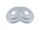 Drilled and Slotted Rotors; Rear Pair (97-04 Corvette C5)