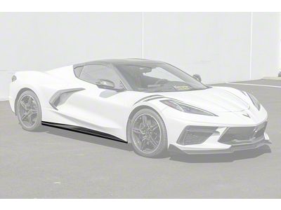 EOS Performance Package Side Skirt Rocker Panels; Carbon Flash Metallic (20-25 Corvette C8)