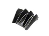 EOS Performance Track Style Rear Diffuser; Matte Black (14-19 Corvette C7)