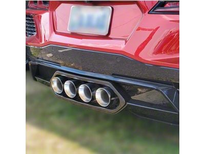 Track Center Exit Cat-Back Exhaust Conversion Kit with Black Tips (20-25 Corvette C8 E-Ray w/o NPP Dual Mode Exhaust)