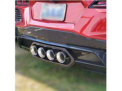 Track Center Exit Cat-Back Exhaust Conversion Kit with Black Tips (20-25 Corvette C8 E-Ray w/ NPP Dual Mode Exhaust)