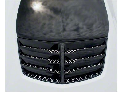 Expanded Diamond Pattern Hood Vent Grille; Brushed (15-19 Corvette C7 Z06)