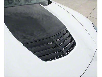 Expanded Diamond Pattern Hood Vent Grille; Brushed (14-19 Corvette C7 Grand Sport, Stingray)