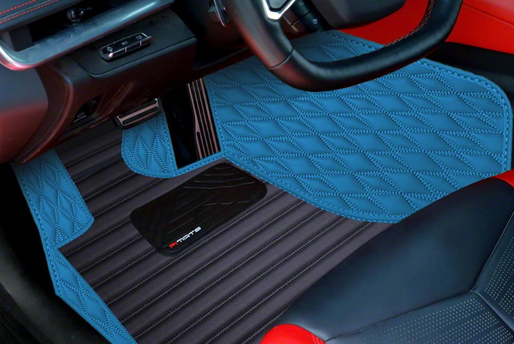 Corvette F1 Hybrid Floor Mats; Light Blue (20-24 Corvette C8) - Free ...