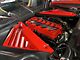 Fiberglass Engine Bay Filler Covers; Red Mist (20-24 Corvette C8 Coupe)