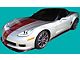 Full Length Racing Stripes; Charcoal (05-13 Corvette C6)