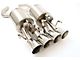 Fusion Axle-Back Exhaust System with Polished Tips (05-08 Corvette C6 w/ NPP Dual Exhaust Mode)